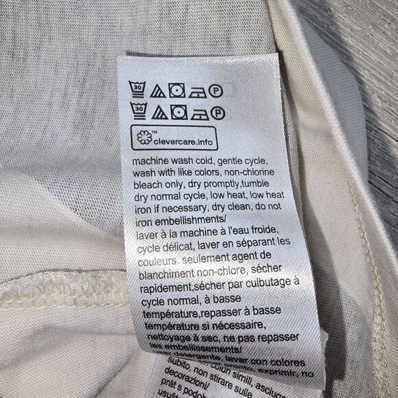 Calvin Klein Woman's T-Shirt Crop Top Black & White Short Sleeve Casual Comfort - Picture 7 of 7